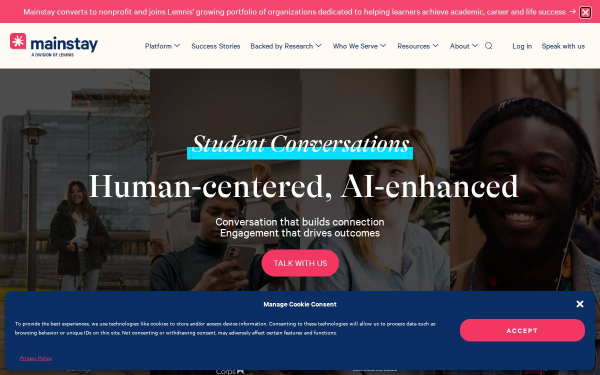 Mainstay website preview