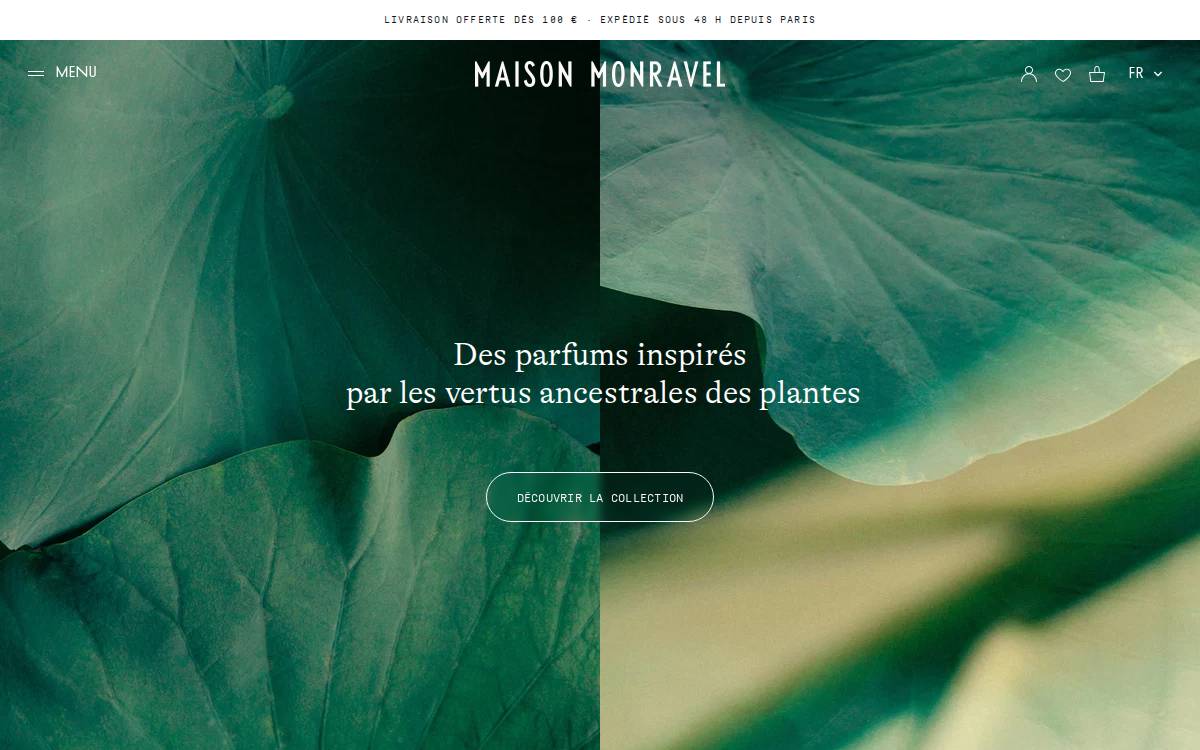 Maison Monravel website preview