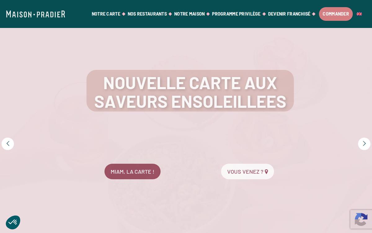 Maison Pradier website preview