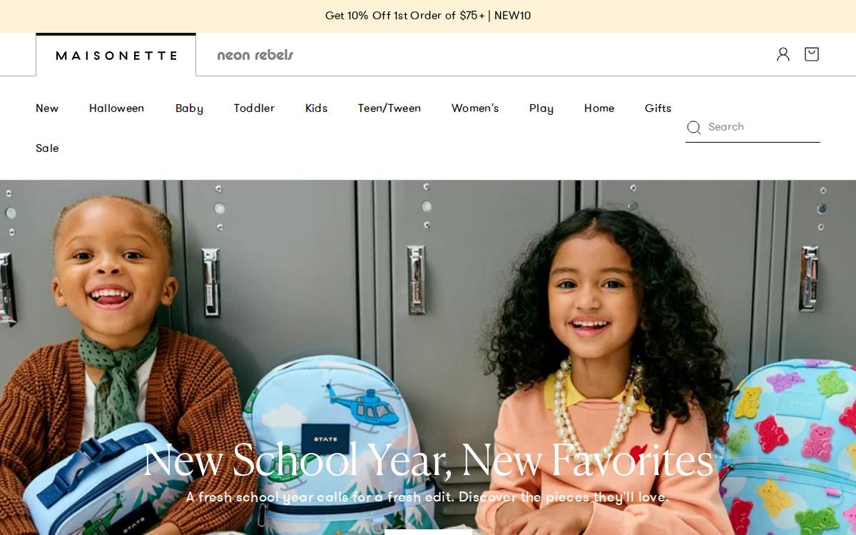 Maisonette website preview