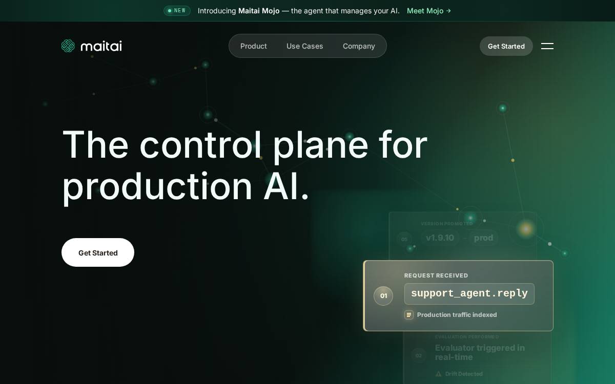 Maitai website preview
