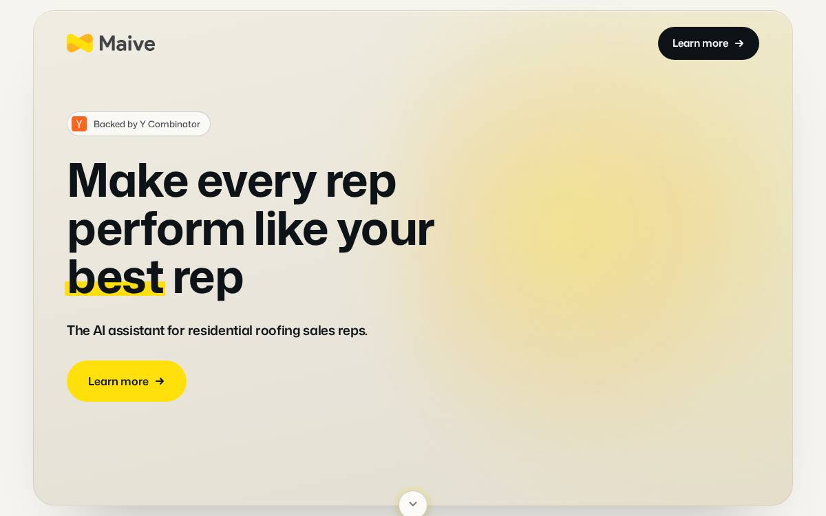 Maive website preview