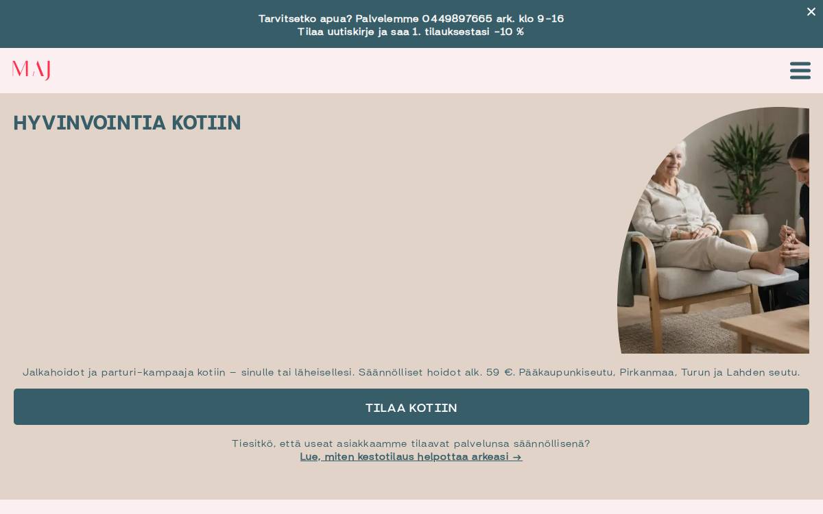 Maj website preview