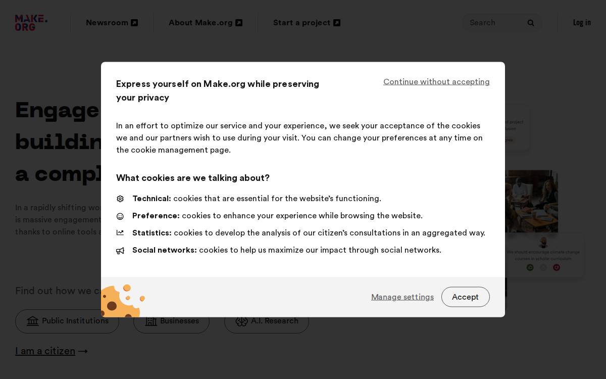 Make website preview
