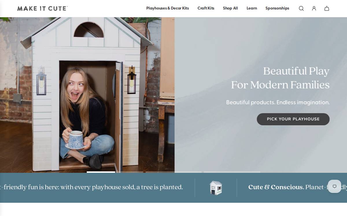 Make It Cute website preview