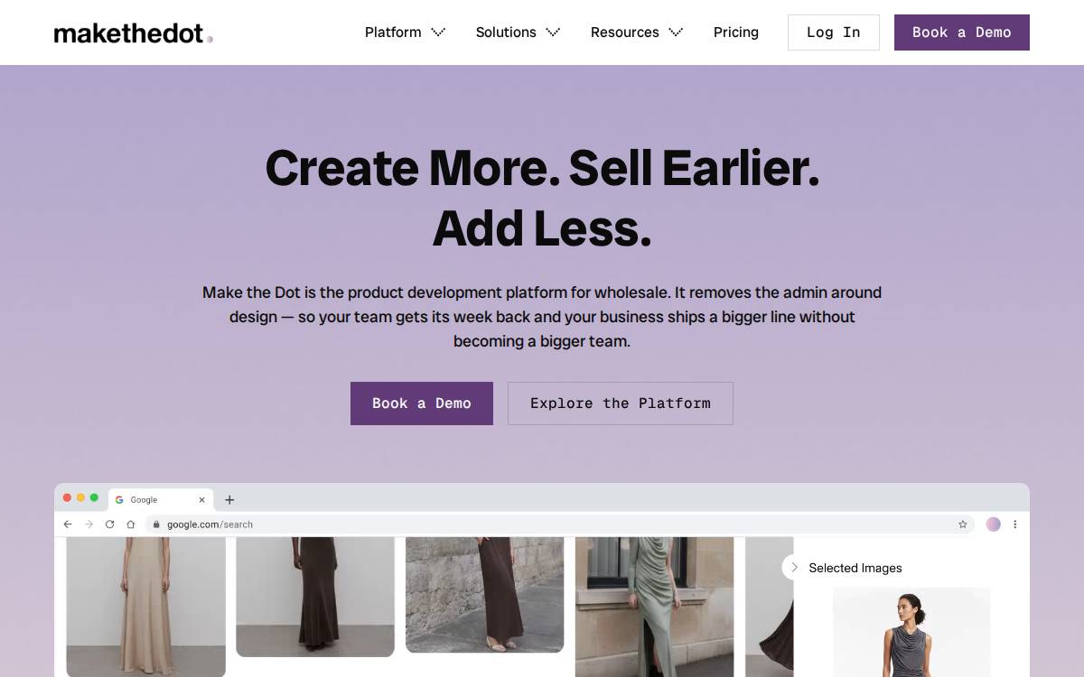 Make the Dot website preview