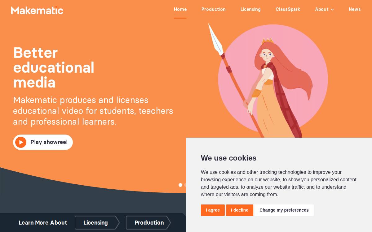 makematic website preview