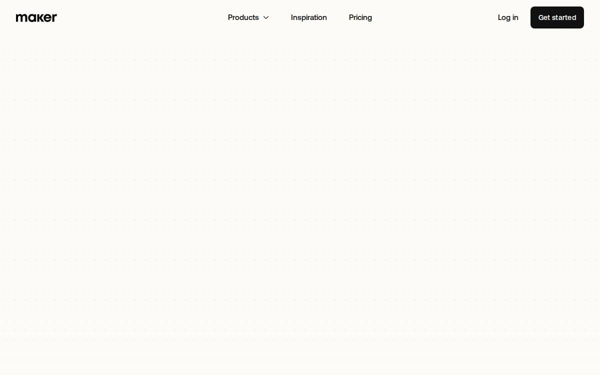 Maker website preview