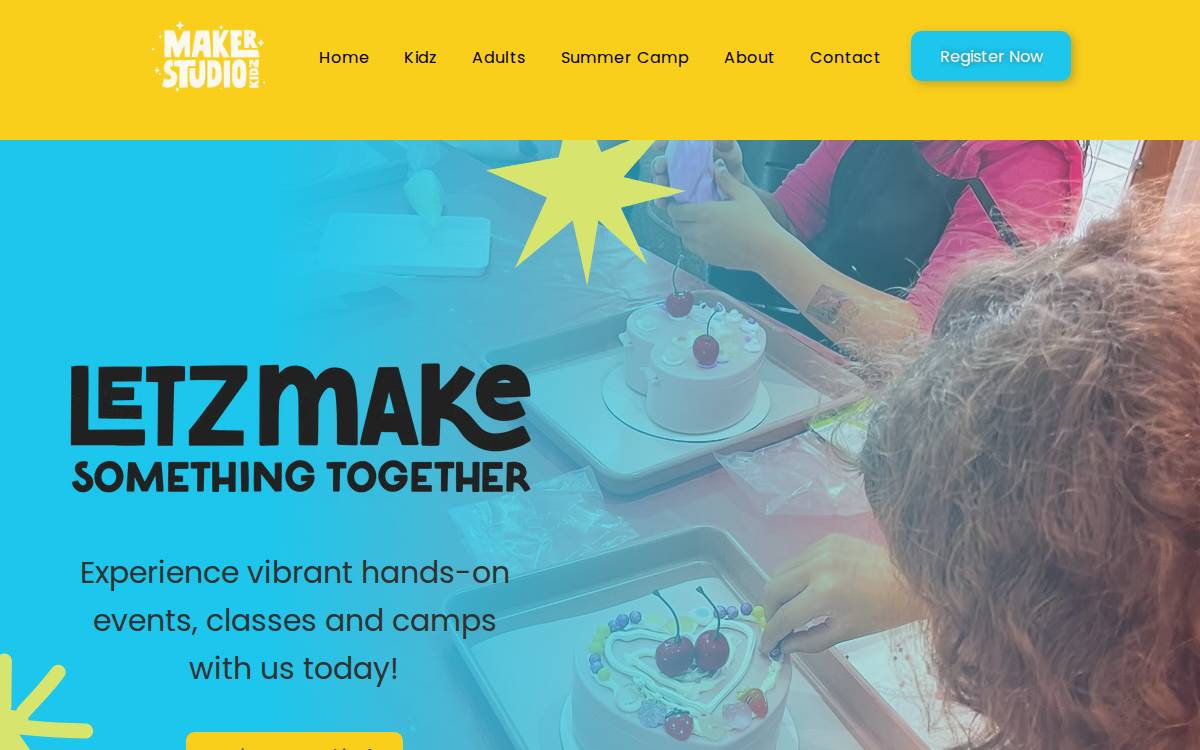 Makerstudiokidz website preview