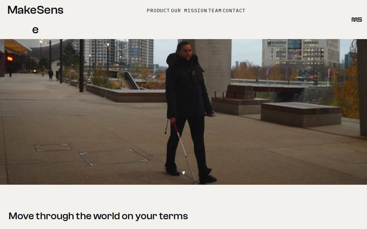 Makesensetechnology website preview