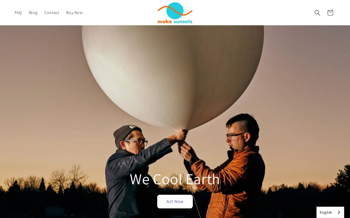Makesunsets website preview