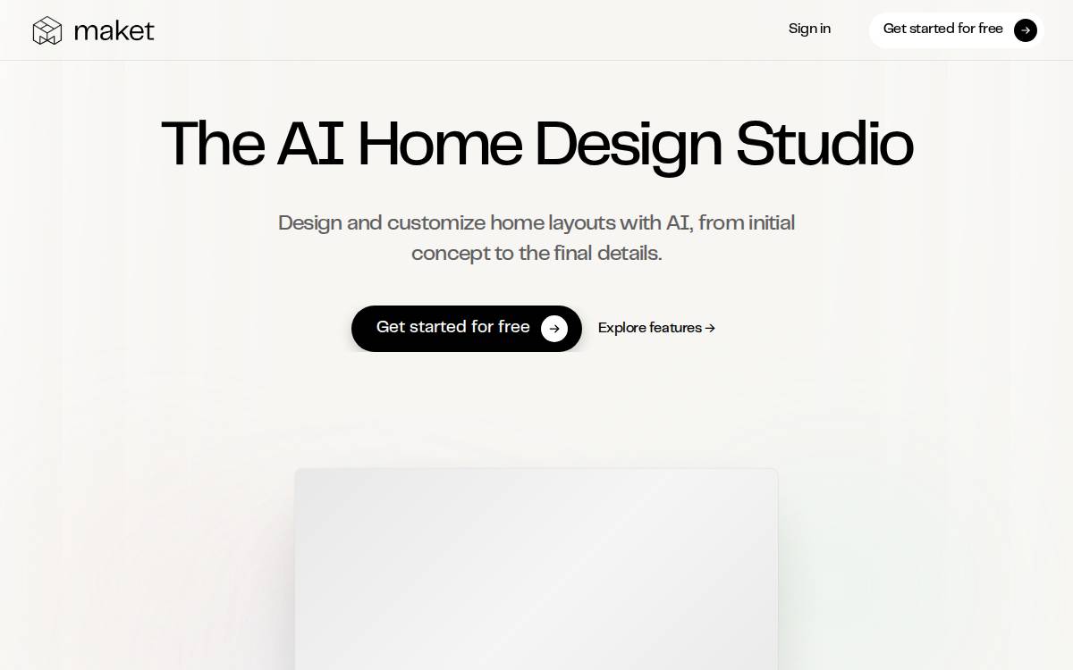 Maket Technologies website preview