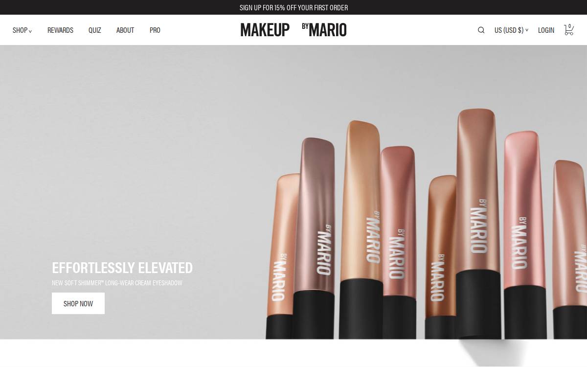 Makeup by Mario website preview