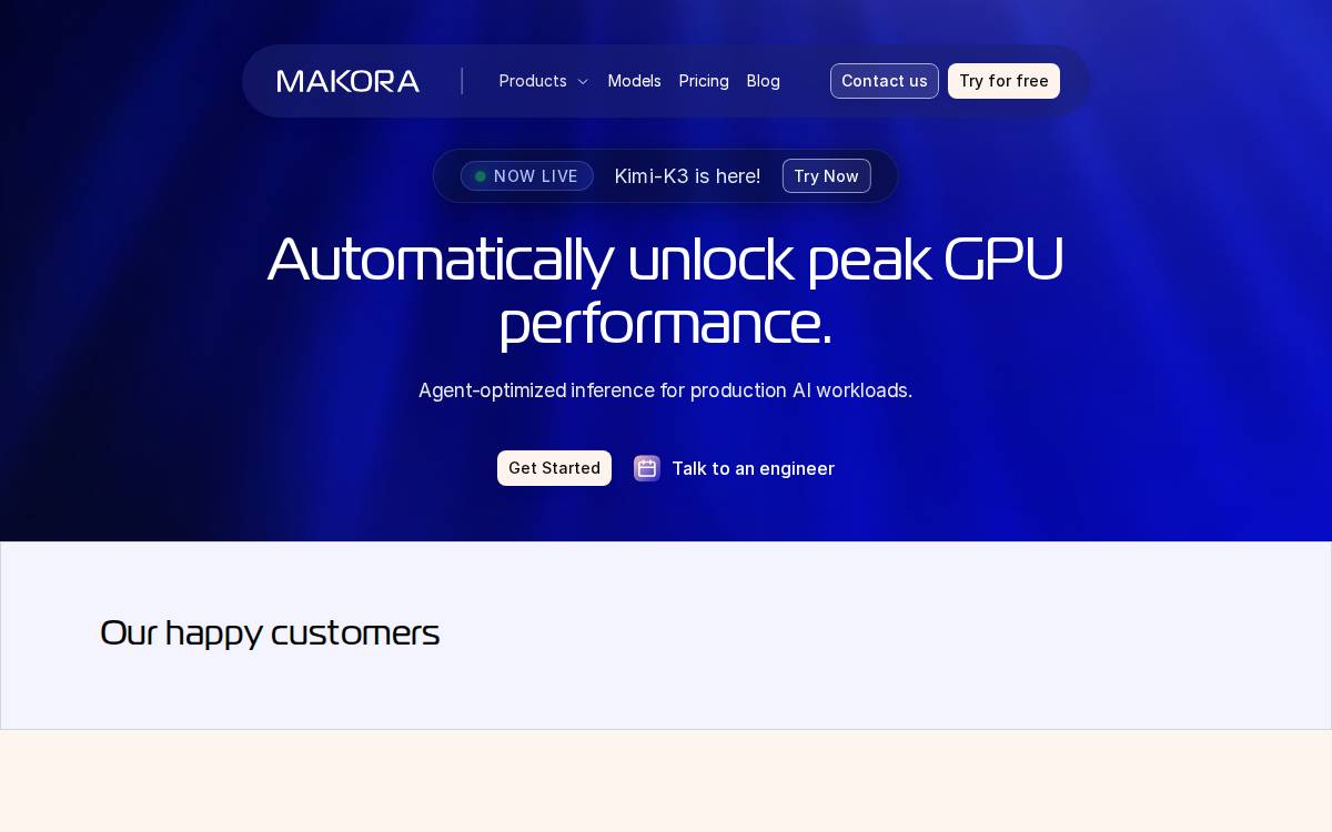 MAKO website preview