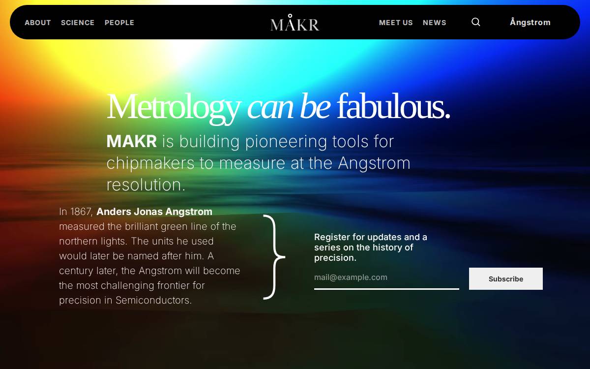 Makr website preview