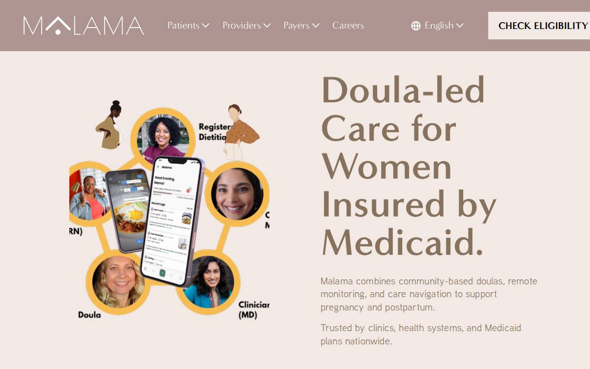 Malama Health website preview