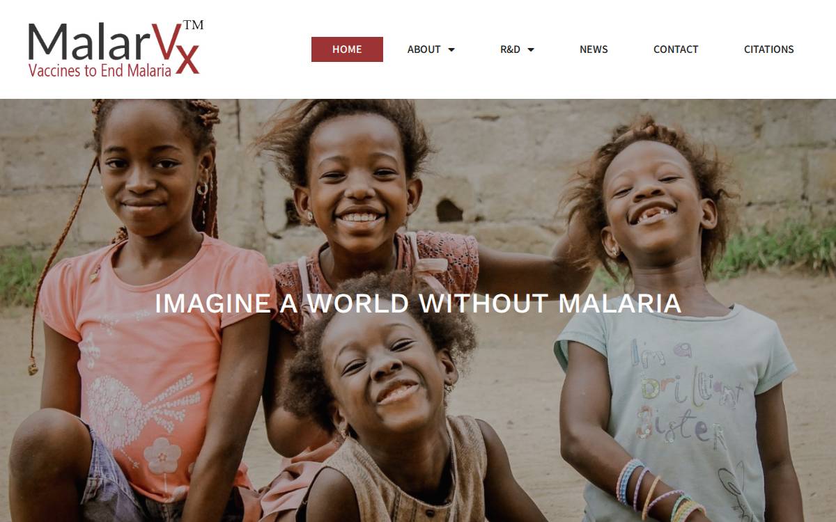 MalarVx website preview