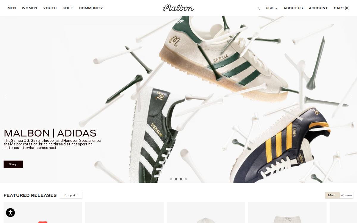 Malbon website preview