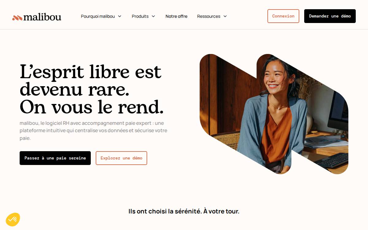 malibou website preview