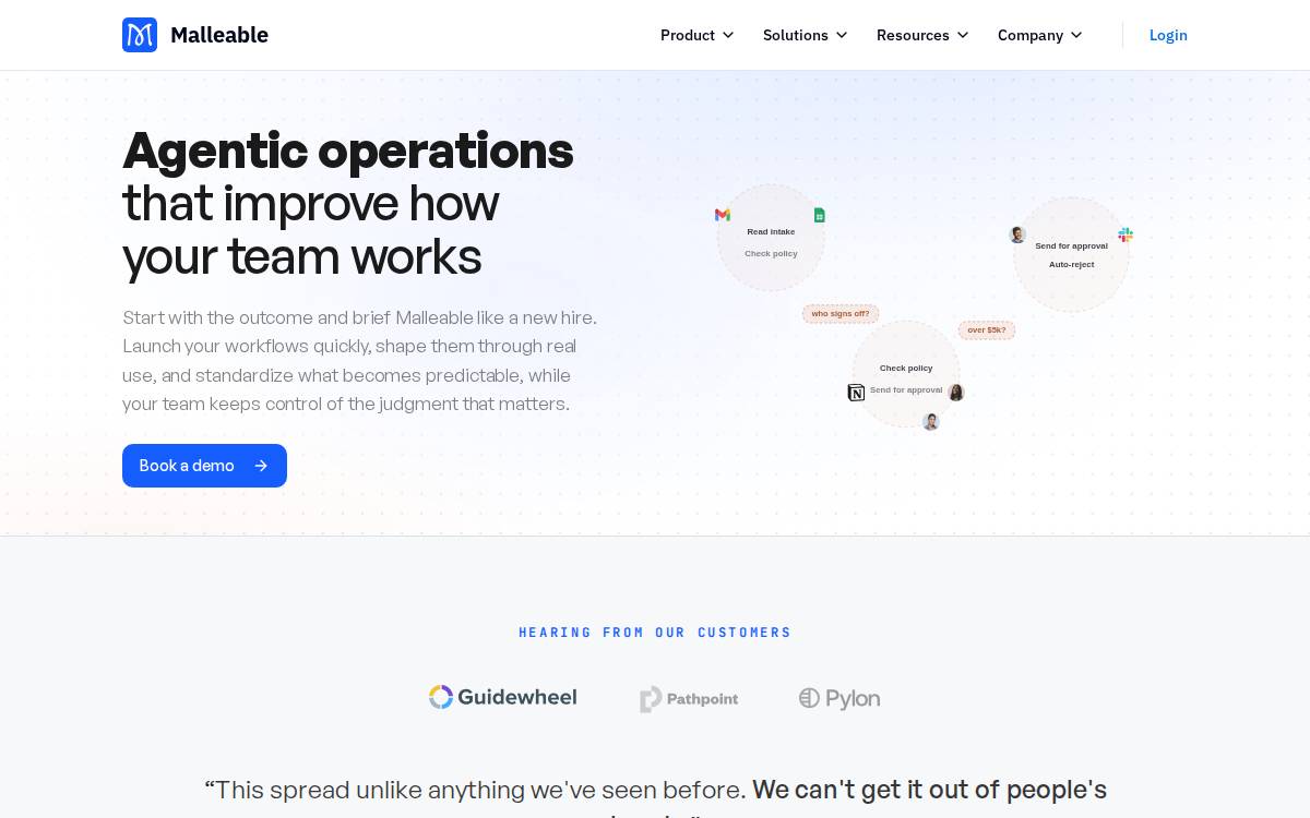 Malleable website preview