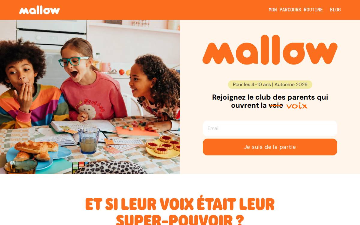 Mallow website preview
