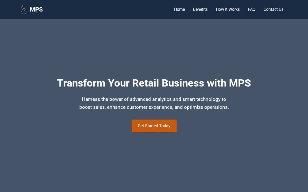 Mallpositioningsystem website preview