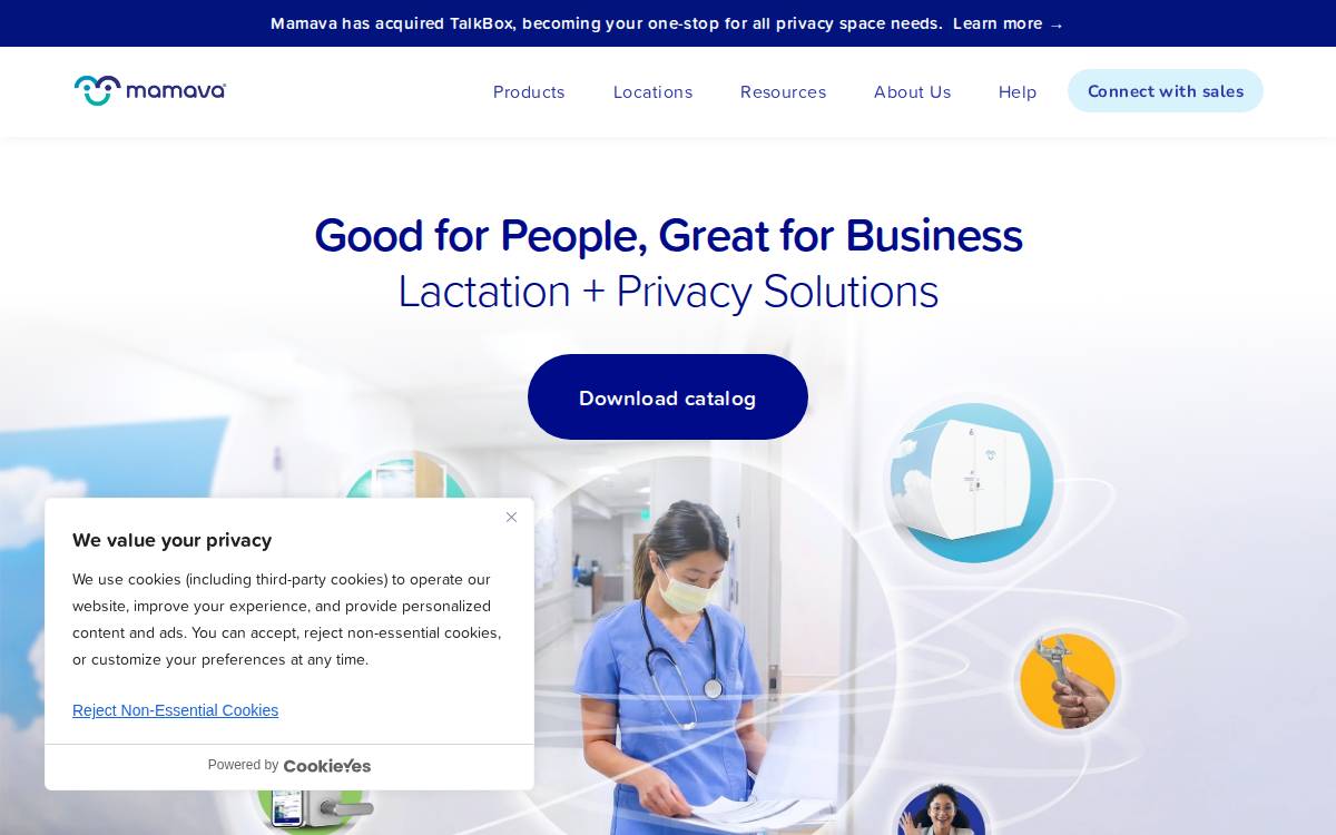 Mamava website preview