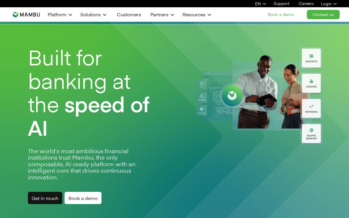 Mambu website preview