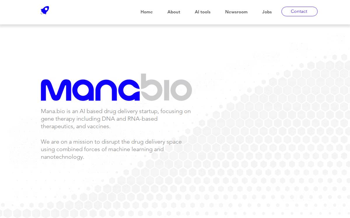 Mana Bio website preview
