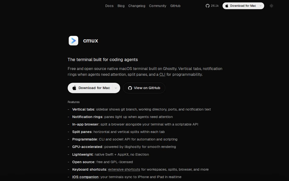 cmux website preview