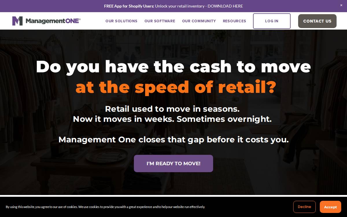 Management One website preview
