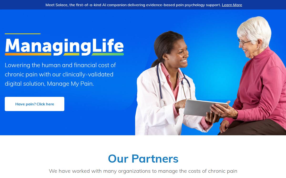 Managing Life website preview