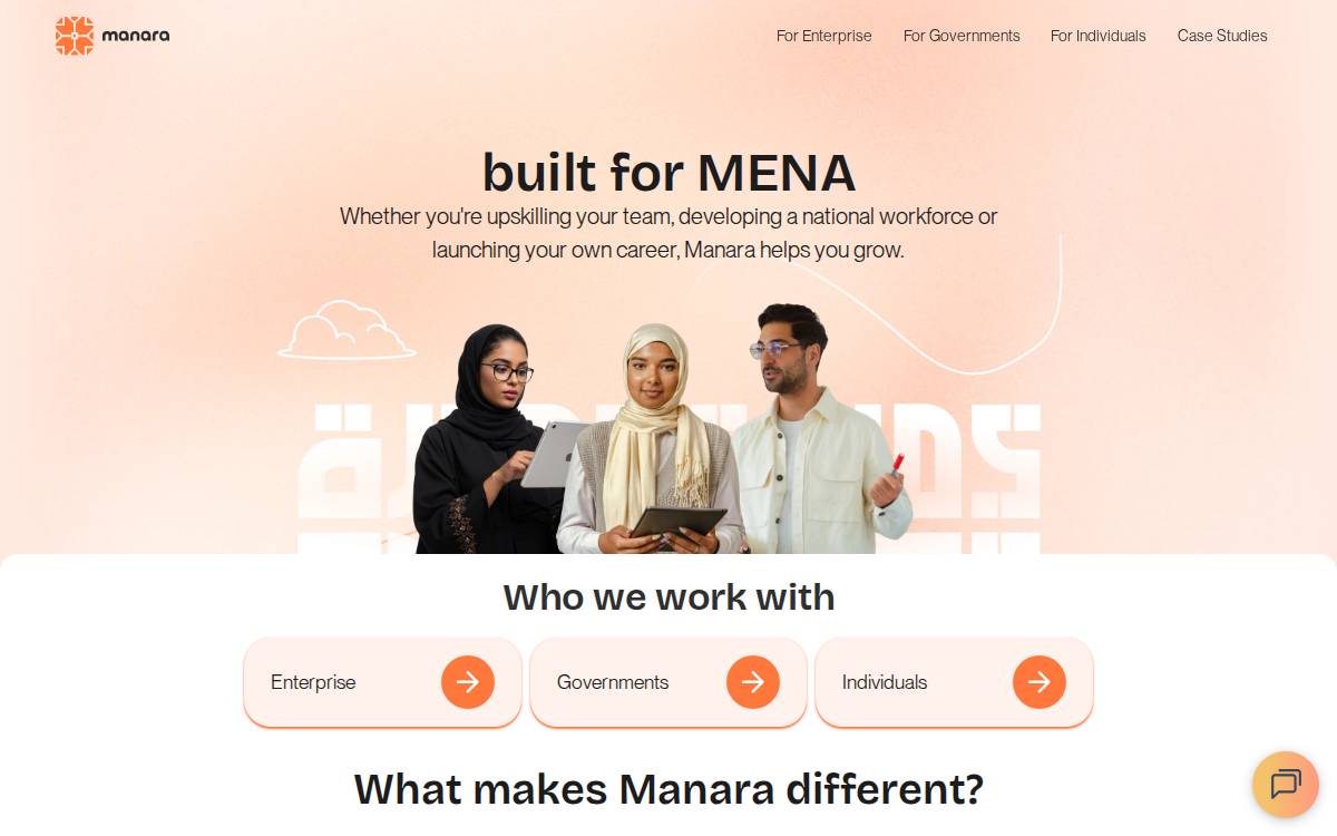 Manara website preview