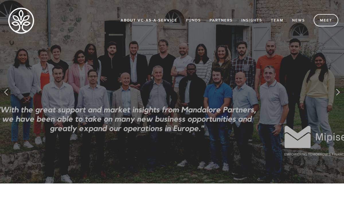 Mandalore Partners website preview