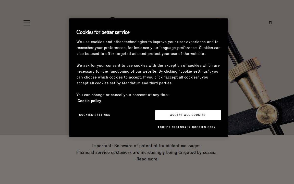 Mandatumam website preview