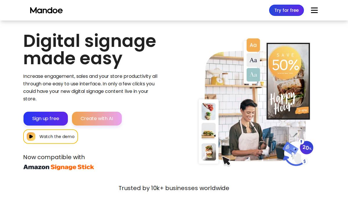 Mandoemedia website preview