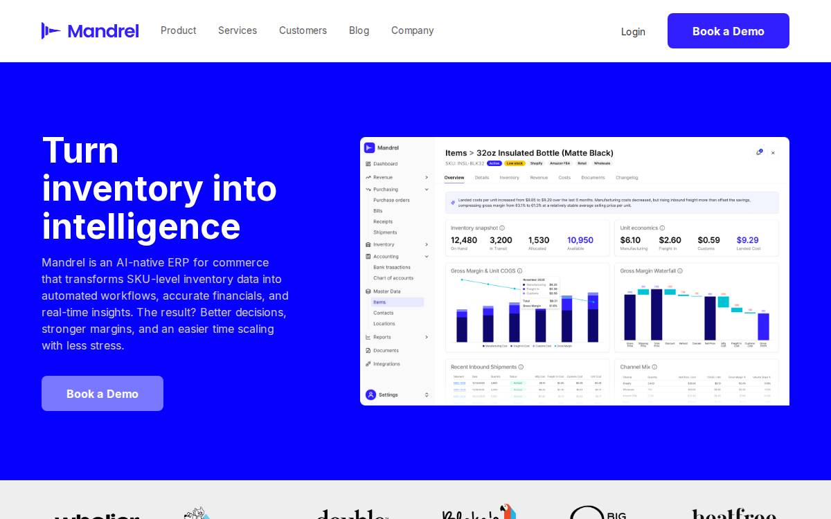 Mandrel website preview