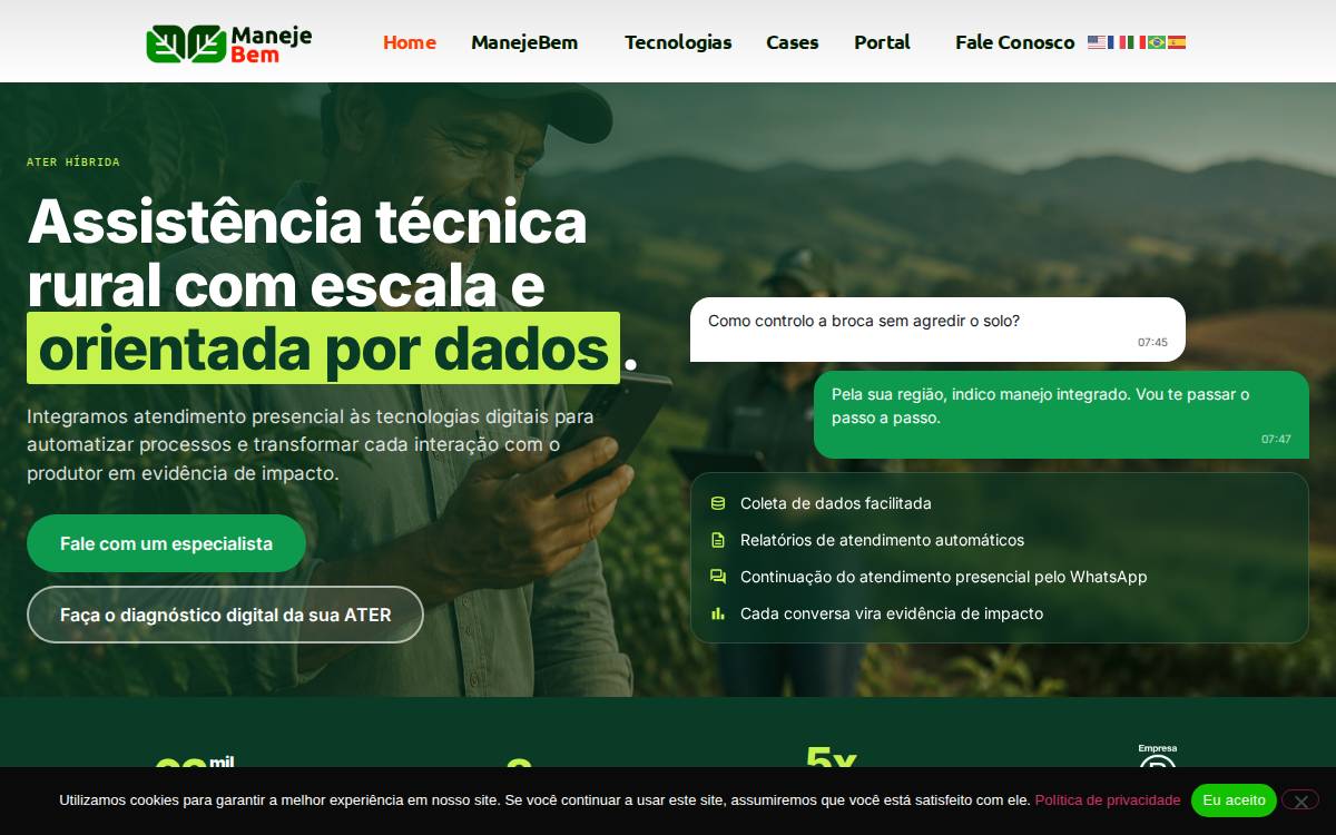 ManejeBem website preview
