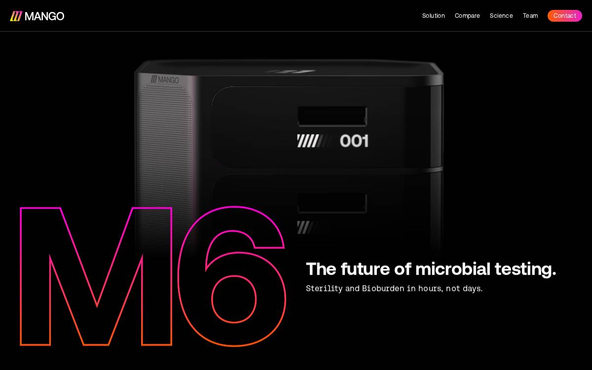 Mango website preview
