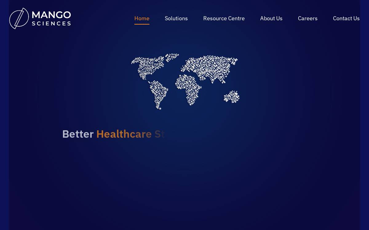Mango Sciences Inc. website preview