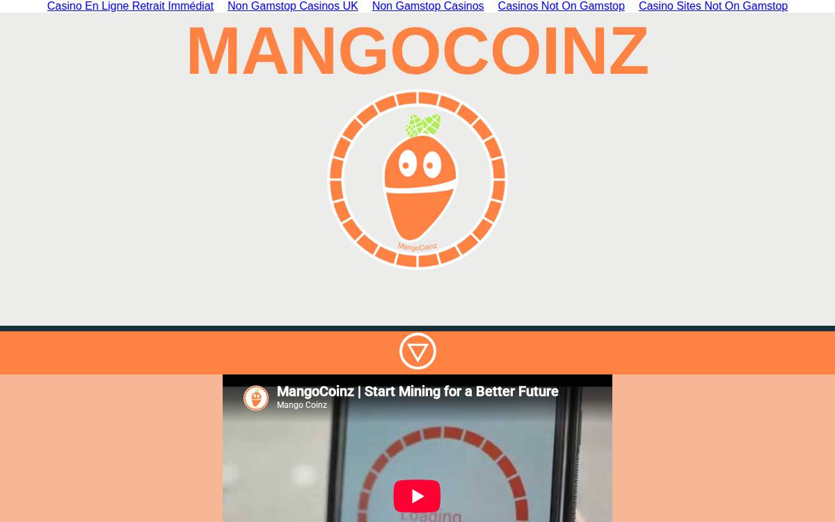 MangoCoinz website preview