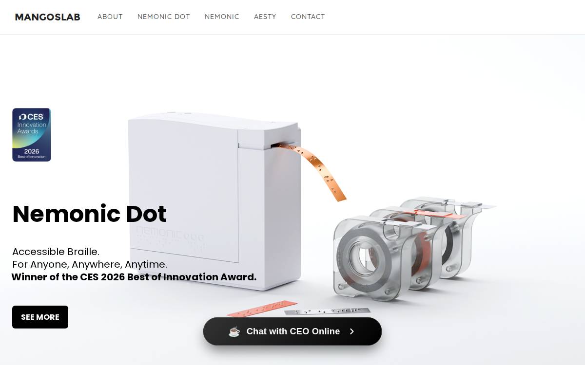 MangoSlab website preview