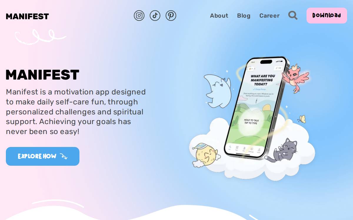 Manifest website preview