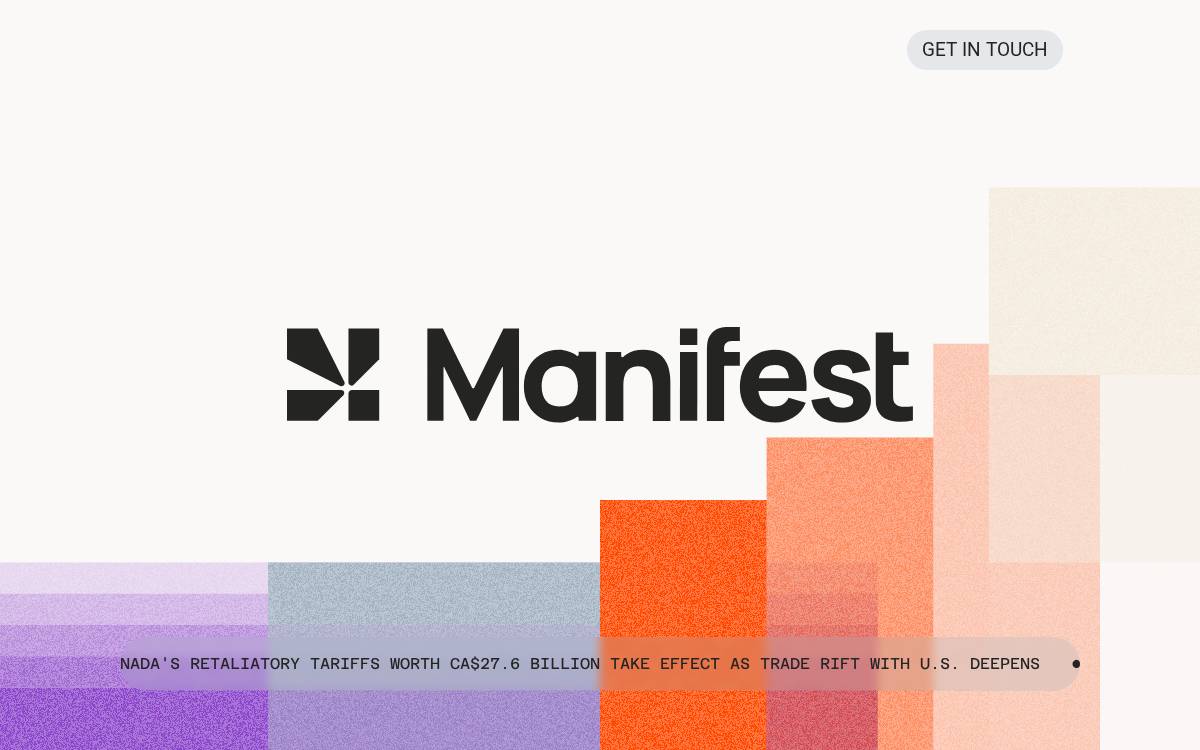 Manifest Market website preview