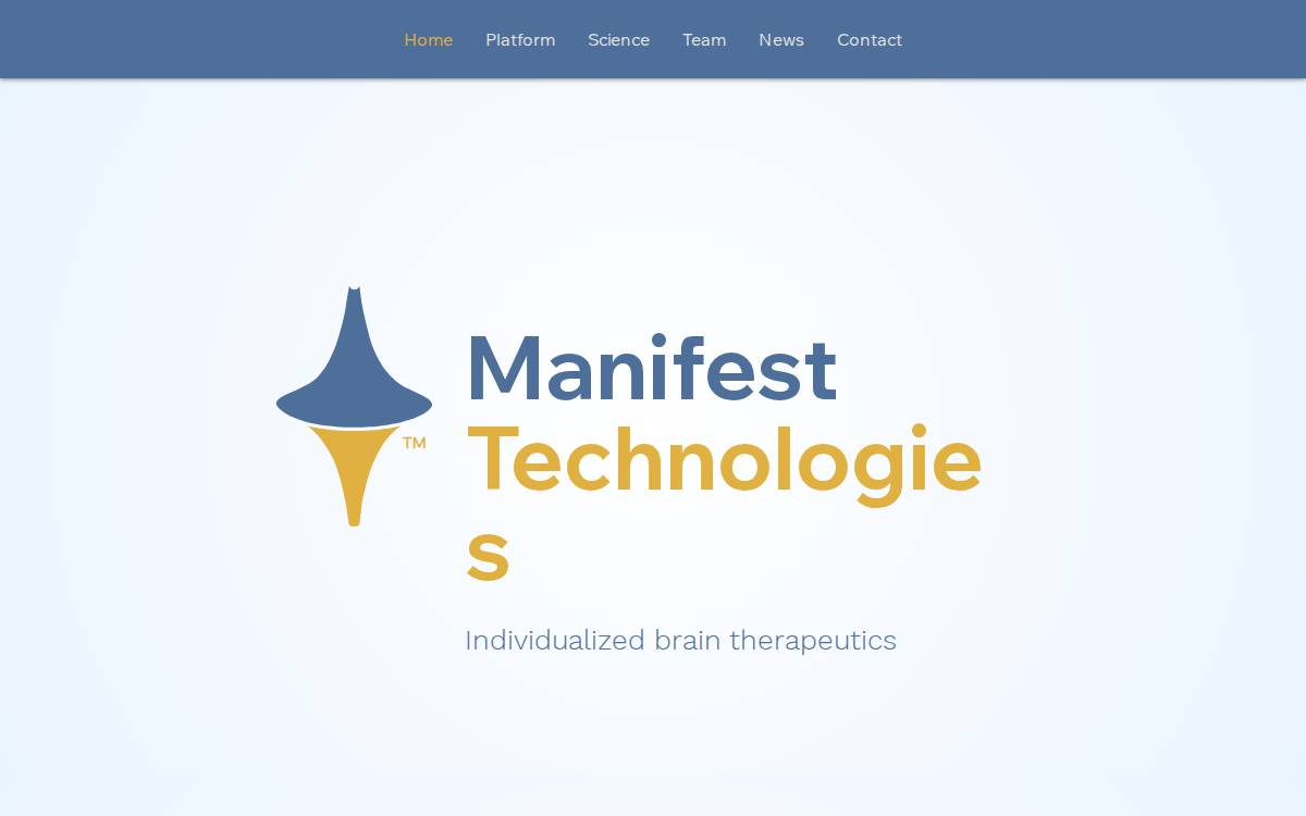 Manifest Technologies website preview