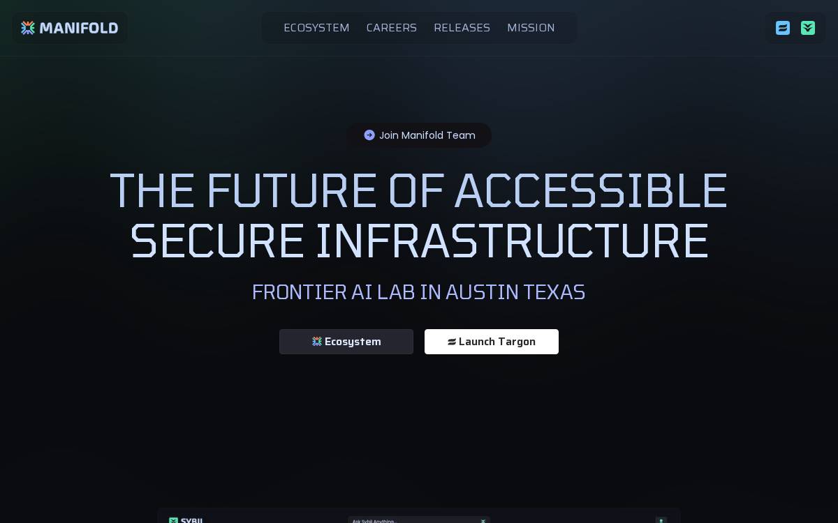 Manifold website preview