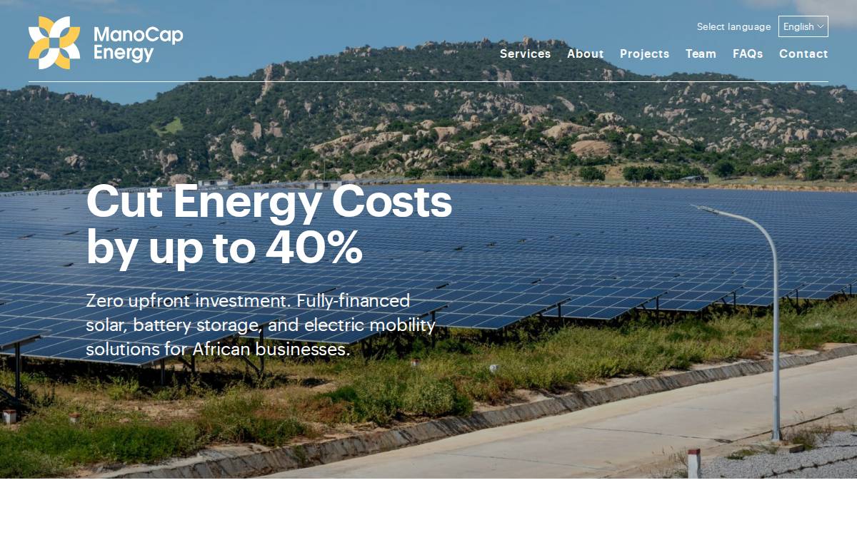 ManoCap Energy website preview