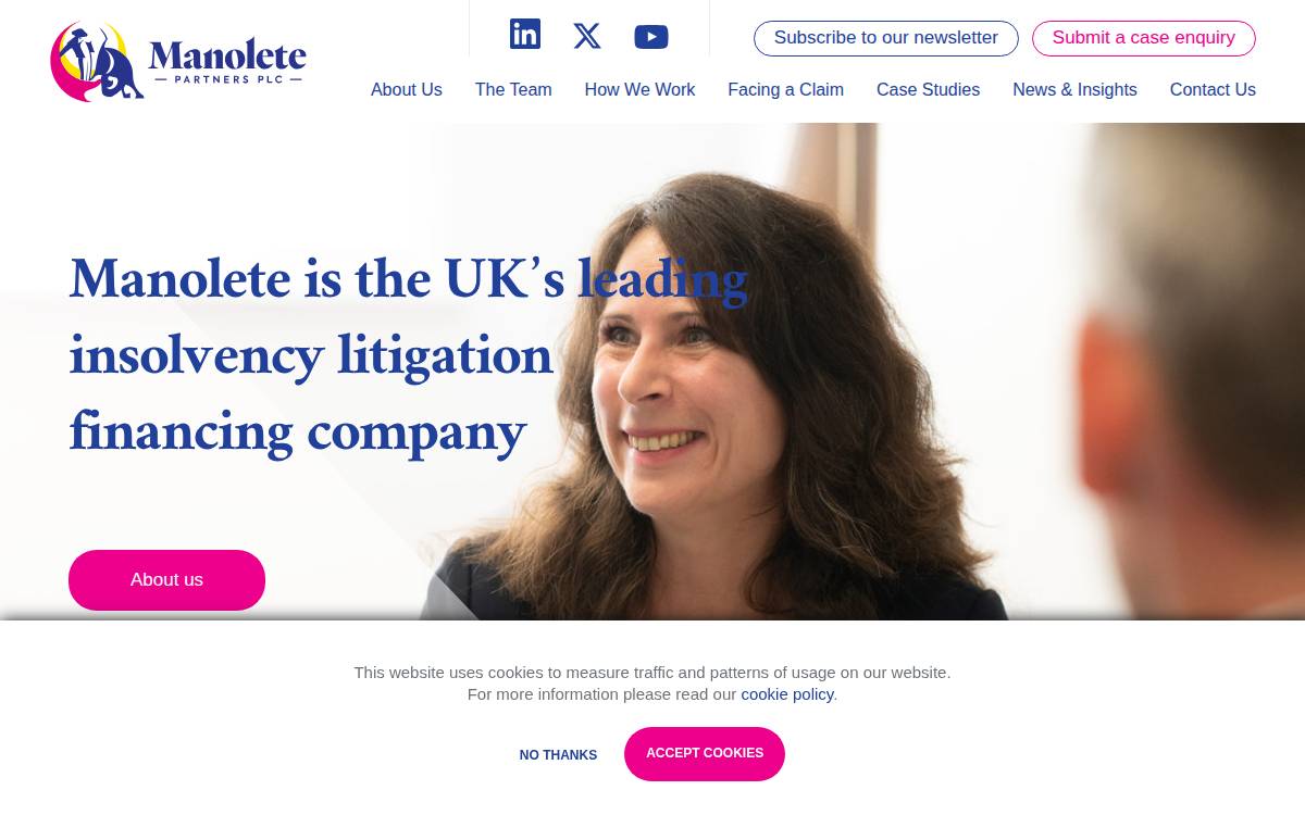 Manolete Partners website preview