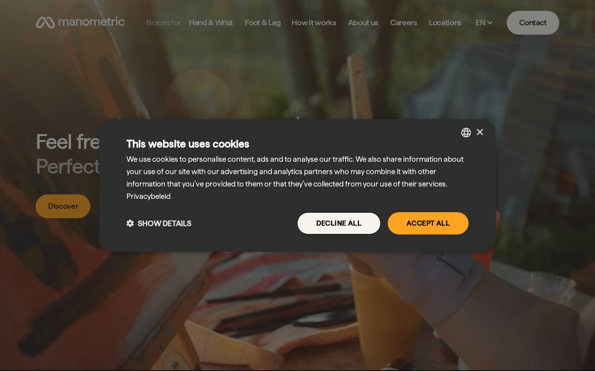 Manometric website preview