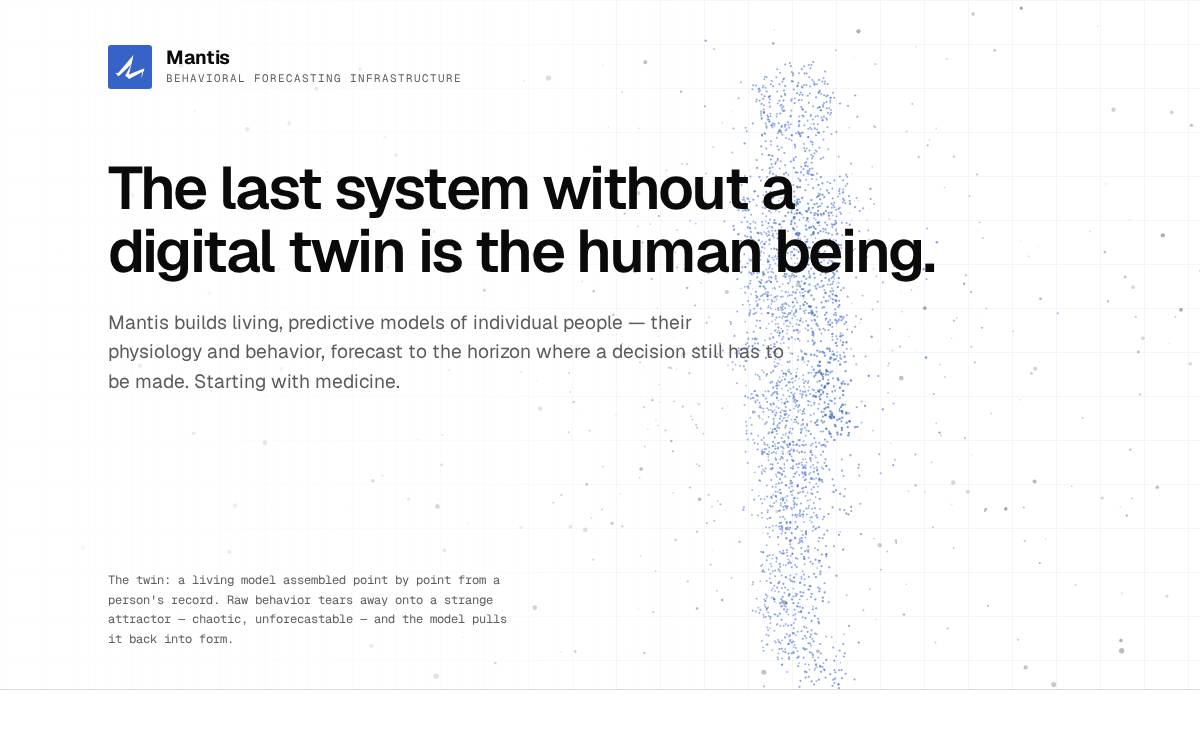 Mantis website preview
